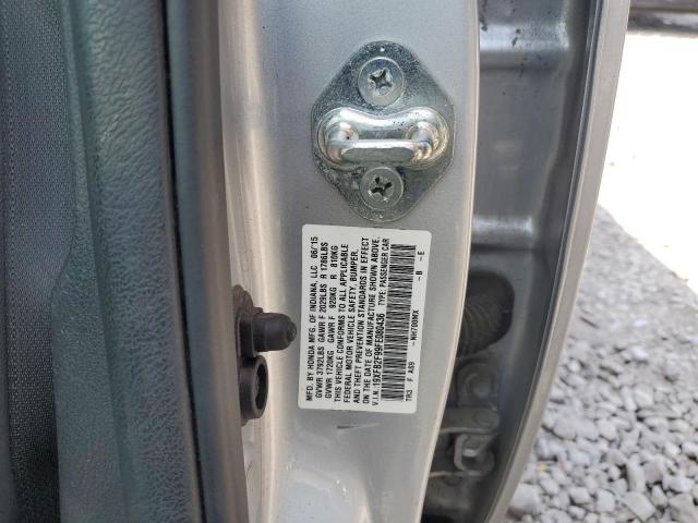 19XFB2F99FE080436 - 2015 HONDA CIVIC EXL 银色 照片 12