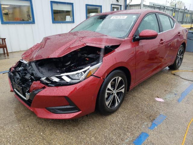 3N1AB8CV4PY288614 - 2023 NISSAN SENTRA SV RED photo 1