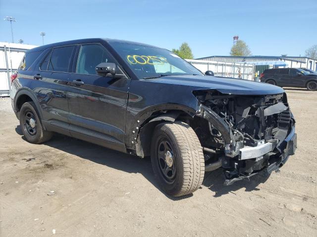 1FM5K8AB3LGD00251 - 2020 FORD EXPLORER POLICE INTERCEPTOR أسود صورة 4