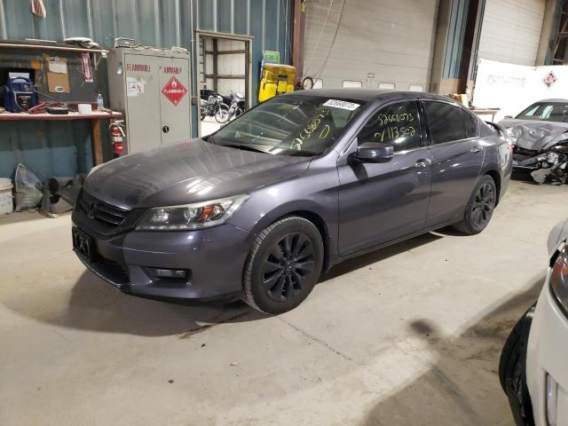 1HGCR3F84EA026881 - 2014 HONDA ACCORD EXL GRAY photo 1