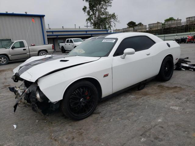 2C3CDYCJ1CH154323 - 2012 DODGE CHALLENGER SRT-8 WHITE photo 1