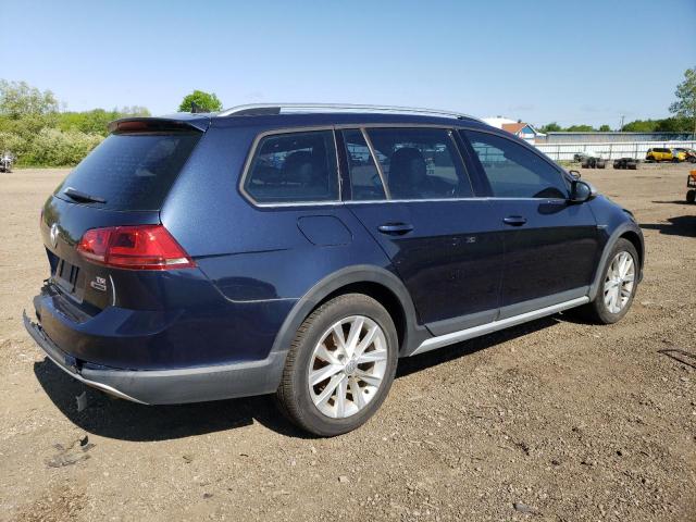 3VWH17AU8HM513500 - 2017 VOLKSWAGEN GOLF ALLTR S BLUE photo 3