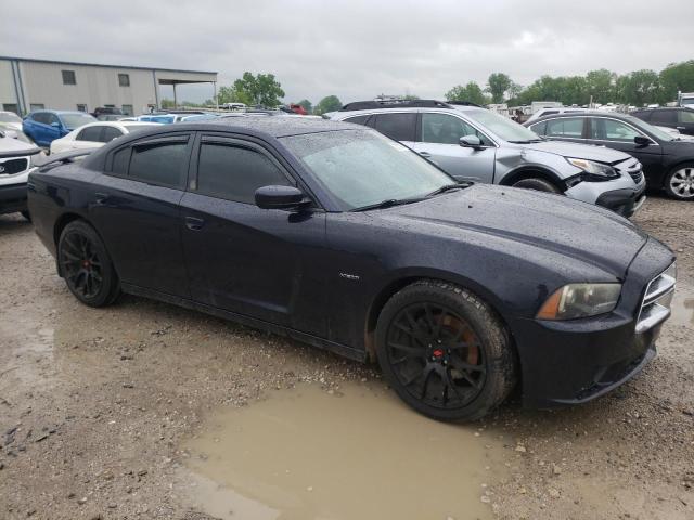 2C3CDXCT3CH282168 - 2012 DODGE CHARGER R/T BLUE photo 4