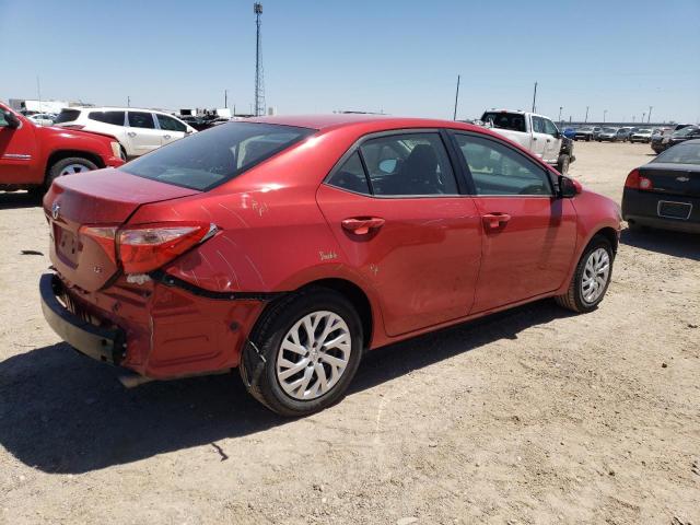 5YFBURHE1HP726761 - 2017 TOYOTA COROLLA L RED photo 3