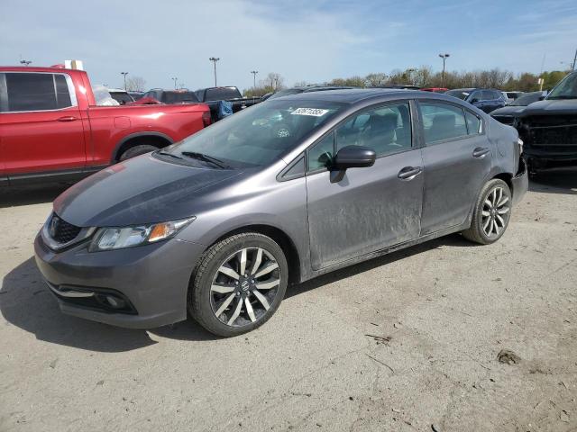2HGFB2F95EH536811 - 2014 HONDA CIVIC EXL SILVER photo 1