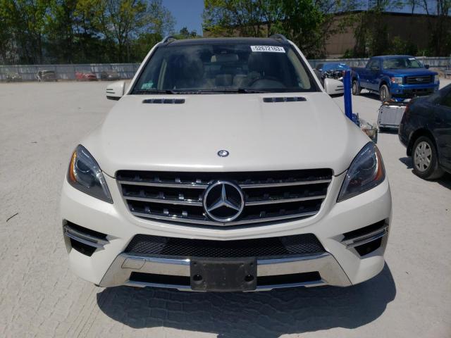 4JGDA5HB0FA571701 - 2015 MERCEDES-BENZ ML 350 4MATIC WHITE photo 5