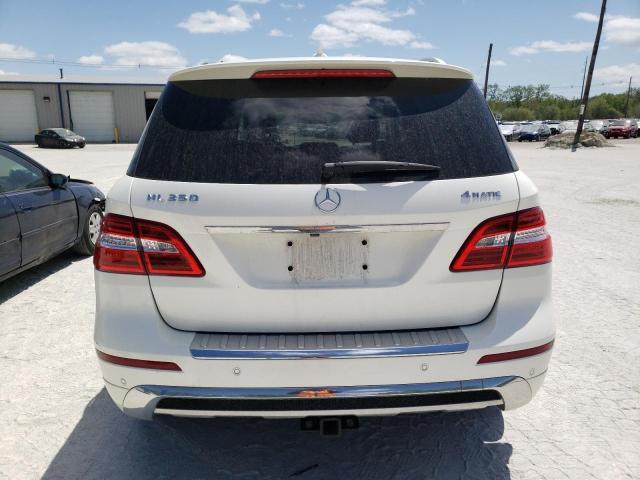 4JGDA5HB0FA571701 - 2015 MERCEDES-BENZ ML 350 4MATIC WHITE photo 6