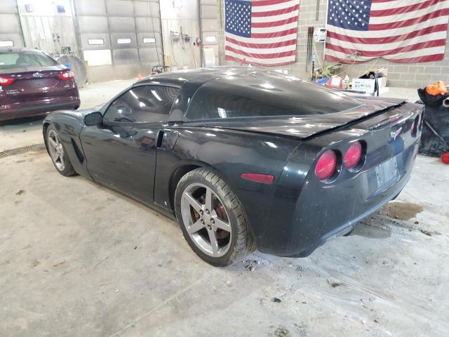 1G1YY26U975108267 - 2007 CHEVROLET CORVETTE BLACK photo 2