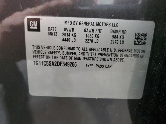 1G11C5SA2DF349266 - 2013 CHEVROLET MALIBU 1LT 灰色 照片 12