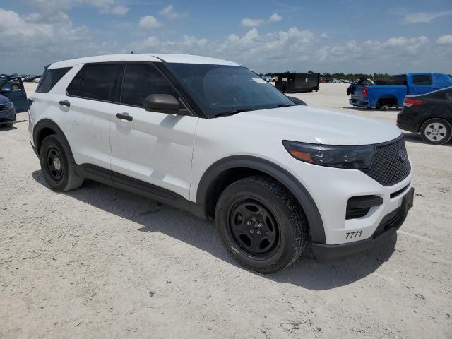1FM5K8AB1LGD08686 - 2020 FORD EXPLORER POLICE INTERCEPTOR WHITE photo 4