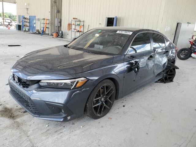 19XFL1H83NE017617 - 2022 HONDA CIVIC SPORT TOURING GRAY photo 1