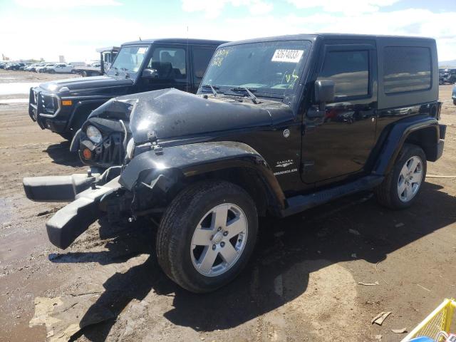 1J4FA54138L501458 - 2008 JEEP WRANGLER SAHARA BLACK photo 1