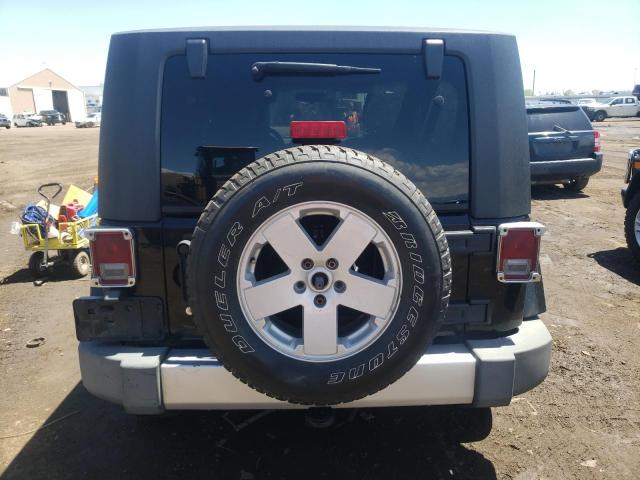 1J4FA54138L501458 - 2008 JEEP WRANGLER SAHARA BLACK photo 6