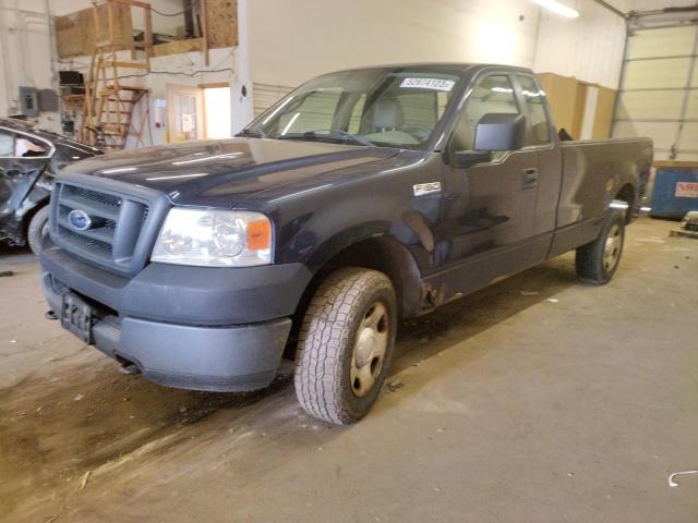 1FTRF14565NB60721 - 2005 FORD F150 Niebieski zdjęcie 1