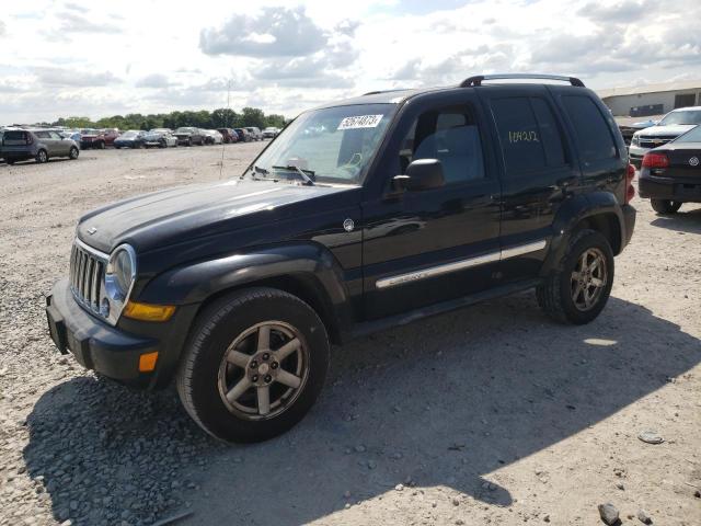 1J4GL58K76W162393 - 2006 JEEP LIBERTY LIMITED BLACK photo 1