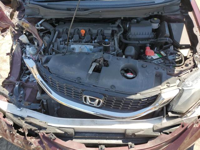 2HGFB2F96FH529013 - 2015 HONDA CIVIC EXL 勃艮第红 照片 11
