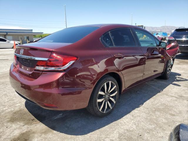 2HGFB2F96FH529013 - 2015 HONDA CIVIC EXL 勃艮第红 照片 3