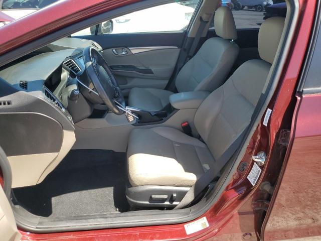 2HGFB2F96FH529013 - 2015 HONDA CIVIC EXL 勃艮第红 照片 7