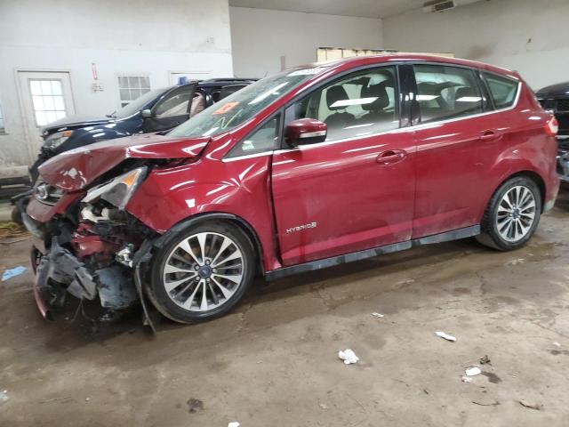 1FADP5DU3HL117952 - 2017 FORD C-MAX TITANIUM RED photo 1