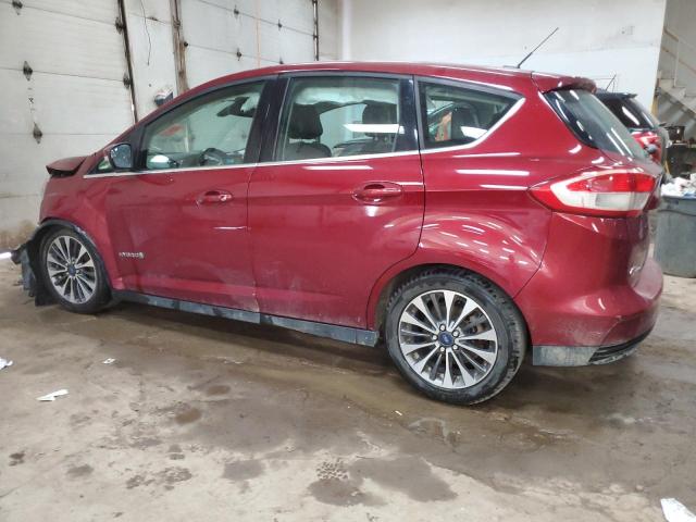 1FADP5DU3HL117952 - 2017 FORD C-MAX TITANIUM RED photo 2