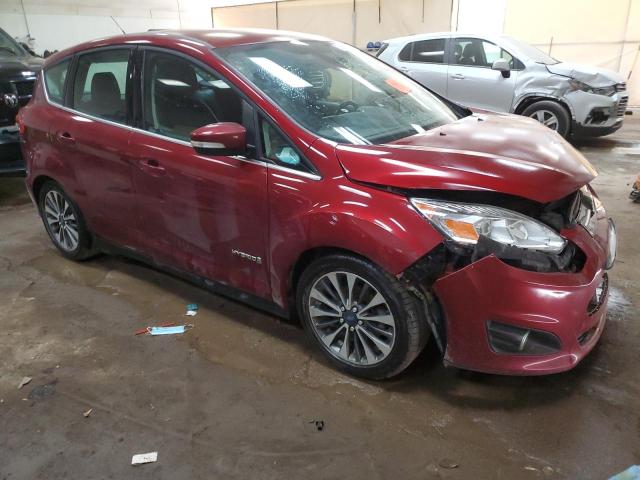 1FADP5DU3HL117952 - 2017 FORD C-MAX TITANIUM RED photo 4