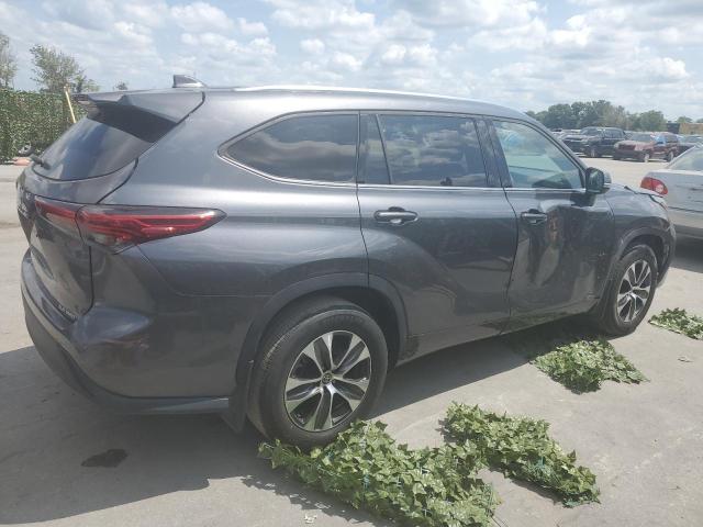 5TDGZRBH5LS015204 - 2020 TOYOTA HIGHLANDER XLE GRAY photo 3