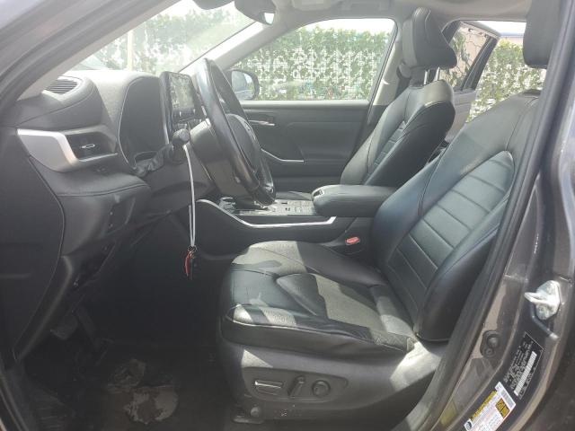 5TDGZRBH5LS015204 - 2020 TOYOTA HIGHLANDER XLE GRAY photo 7