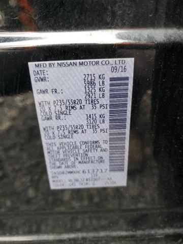 5N1DR2MMXHC613717 - 2017 NISSAN PATHFINDER S BLACK photo 14