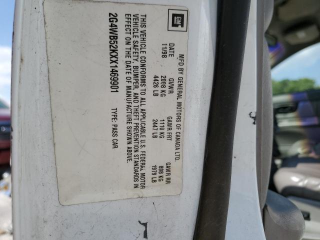 2G4WB52KXX1469901 - 1999 BUICK REGAL LS 白色 照片 12