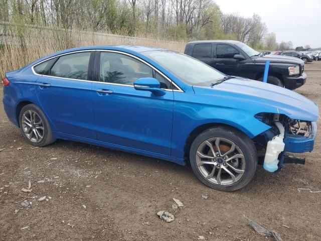 3FA6P0CD1KR269900 - 2019 FORD FUSION SEL BLUE photo 4