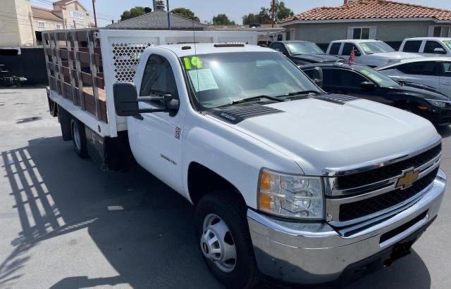 1GB3CZCG6EF124171 - 2014 CHEVROLET SILVERADO C3500 WHITE photo 1