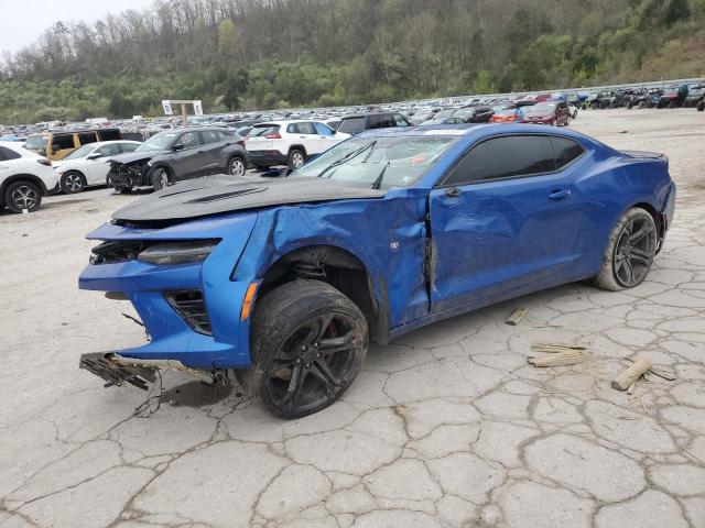 1G1FE1R75J0112174 - 2018 CHEVROLET CAMARO SS BLUE photo 1