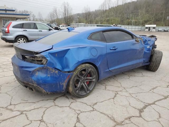 1G1FE1R75J0112174 - 2018 CHEVROLET CAMARO SS BLUE photo 3