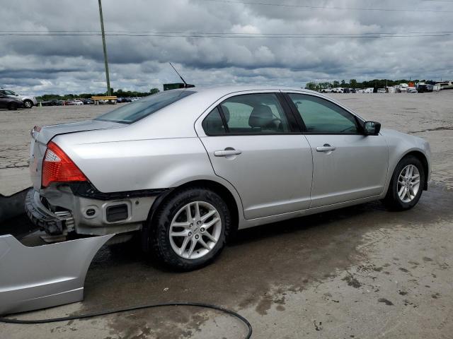 3FAHP0GA1CR349840 - 2012 FORD FUSION S SILVER photo 3