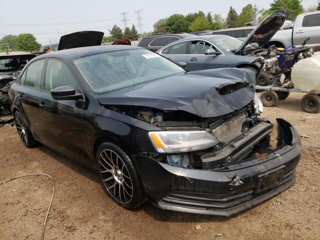 3VW2K7AJ4FM243851 - 2015 VOLKSWAGEN JETTA BASE BLACK photo 4