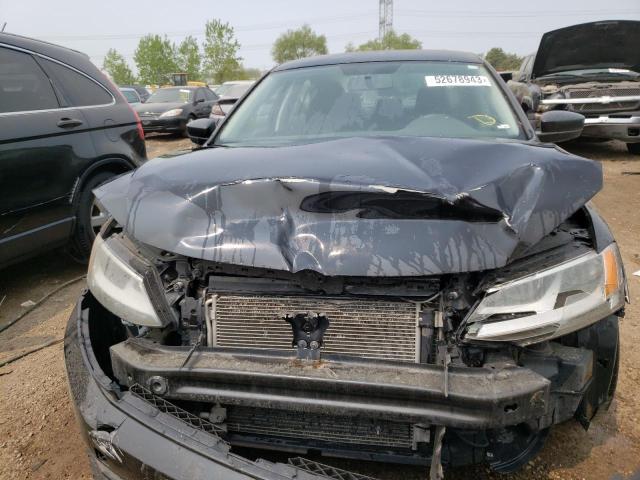 3VW2K7AJ4FM243851 - 2015 VOLKSWAGEN JETTA BASE BLACK photo 5