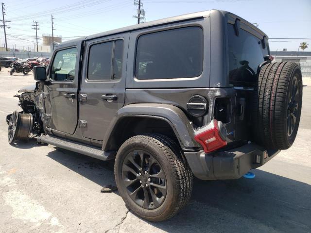 1C4JJXP67NW207672 - 2022 JEEP WRANGLER U SAHARA 4XE CHARCOAL photo 2