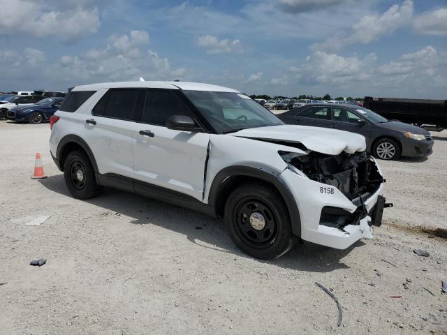 1FM5K8AB2NGB71390 - 2022 FORD EXPLORER POLICE INTERCEPTOR WHITE photo 4