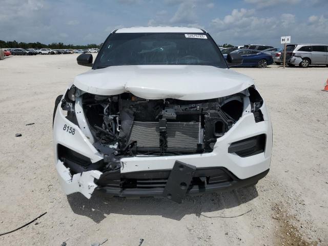 1FM5K8AB2NGB71390 - 2022 FORD EXPLORER POLICE INTERCEPTOR WHITE photo 5