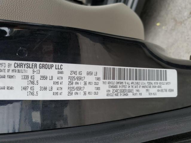 2C4RC1BG8ER166021 - 2014 CHRYSLER TOWN & COU TOURING 黑色 照片 13