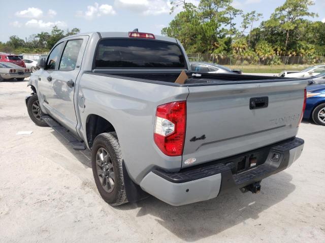 5TFDY5F17MX967239 - 2021 TOYOTA TUNDRA CREWMAX SR5 GRAY photo 3