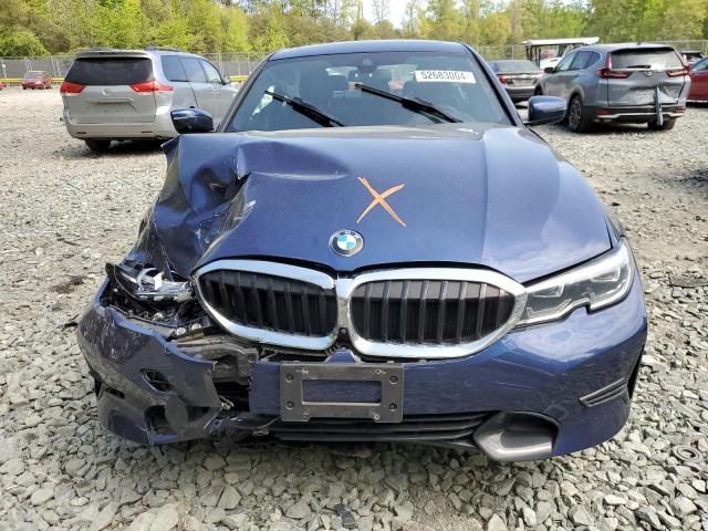 3MW5R7J07L8B42372 - 2020 BMW 330XI BLUE photo 5