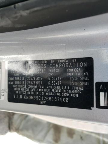 KNDMB5C12G6187908 - 2016 KIA SEDONA LX SILVER photo 13