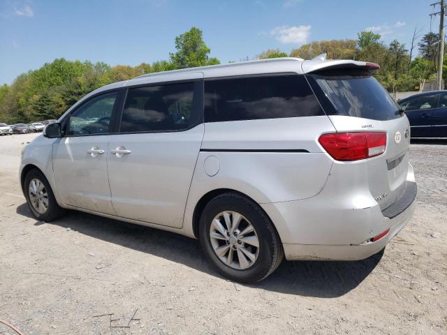 KNDMB5C12G6187908 - 2016 KIA SEDONA LX SILVER photo 2