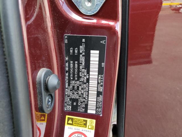5TDJKRFH4FS085334 - 2015 TOYOTA HIGHLANDER XLE BURGUNDY photo 13
