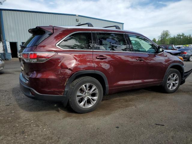 5TDJKRFH4FS085334 - 2015 TOYOTA HIGHLANDER XLE BURGUNDY photo 3