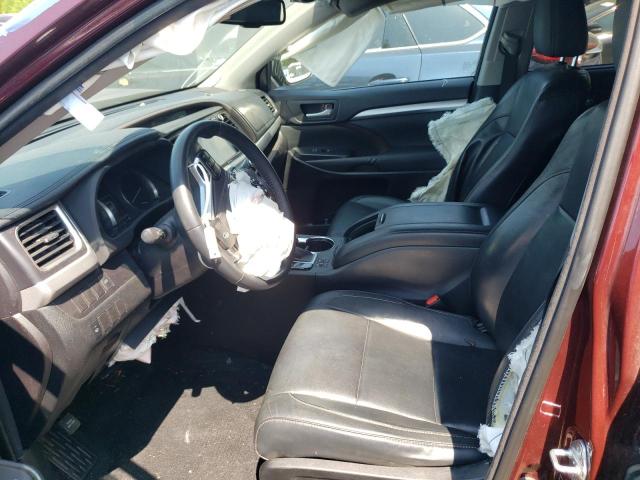 5TDJKRFH4FS085334 - 2015 TOYOTA HIGHLANDER XLE BURGUNDY photo 7