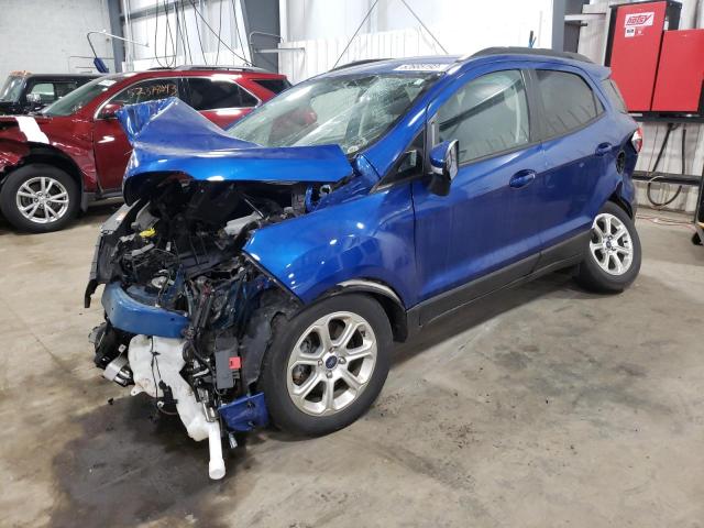 MAJ3P1TEXJC161323 - 2018 FORD ECOSPORT SE BLUE photo 1