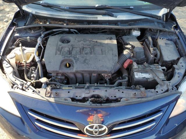 2T1BU4EE8DC977245 - 2013 TOYOTA COROLLA BASE BLUE photo 11