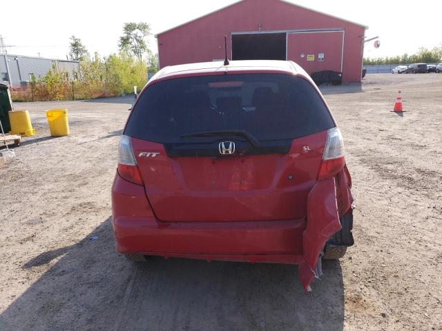 LUCGE8H33D3006386 - 2013 HONDA FIT DX-A RED photo 6